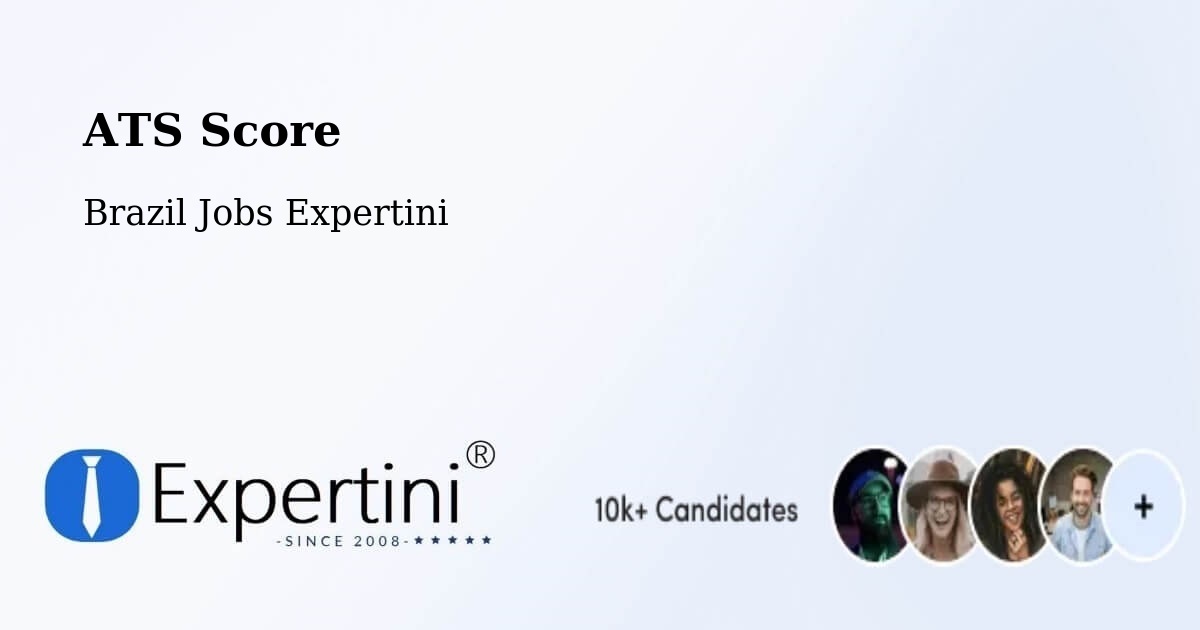 Resume ATS Score & Job Description Match Tool – Caetés - Brazil Jobs Expertini