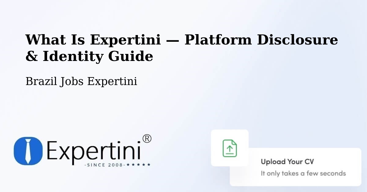 What Is Expertini — Platform Disclosure & Identity Guide – Caetés